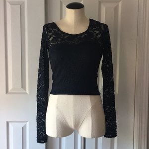 Abercrombie Long Sleeve Lace Top